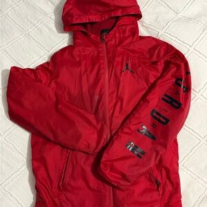 Jordan Red Hooded Windbreaker